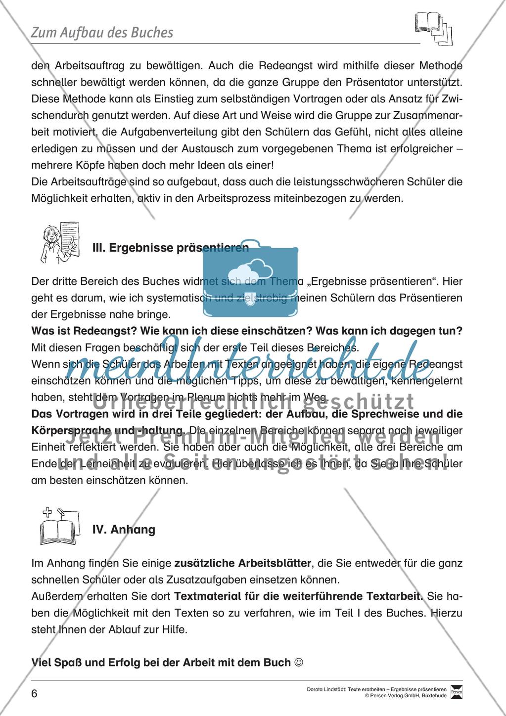 Textarbeit: Rechte und Pflichten von 6- bis 13-jährigen: Text, Arbeitsblätter, Fragen zum Text Preview 1