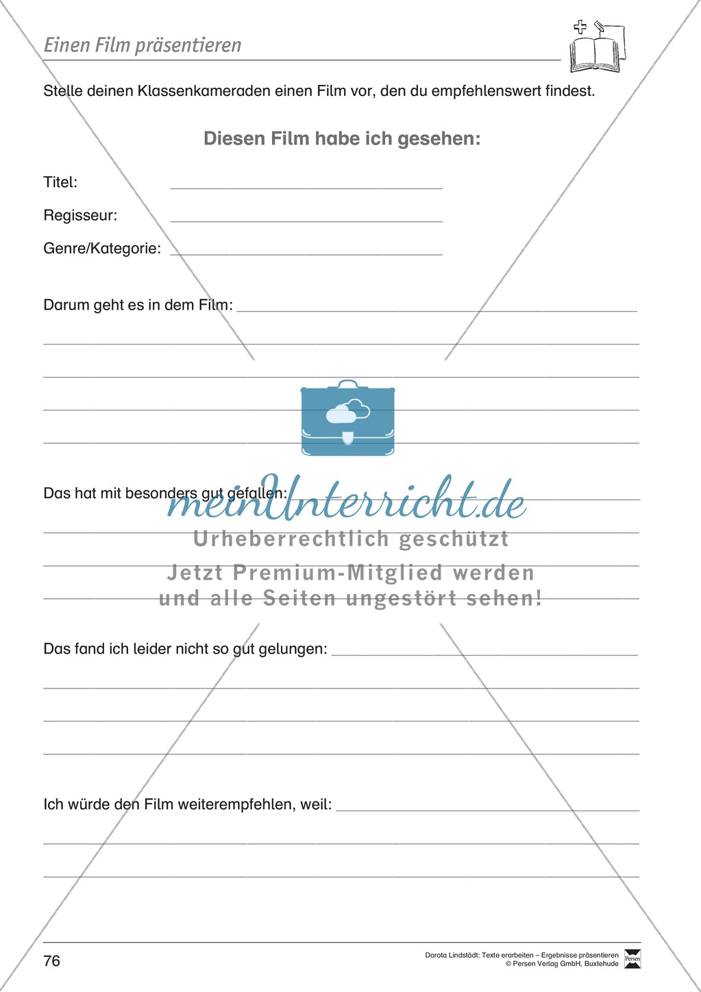 Textbeispiele für die Textarbeit mit Fragen Preview 13