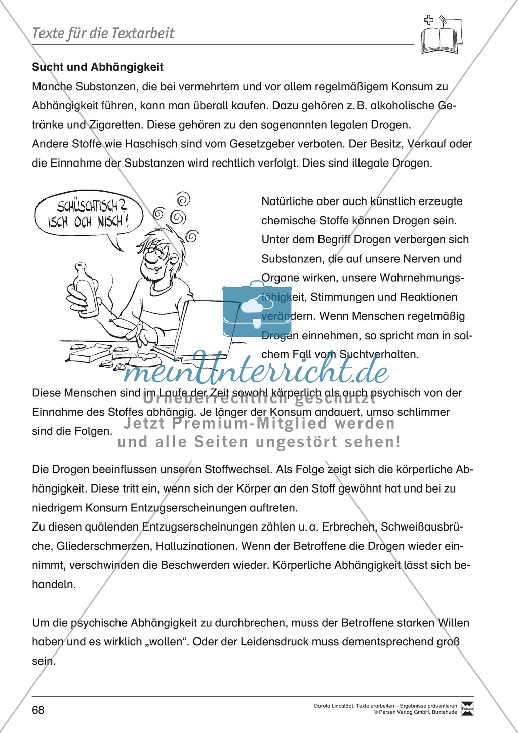 Textbeispiele für die Textarbeit mit Fragen Preview 5