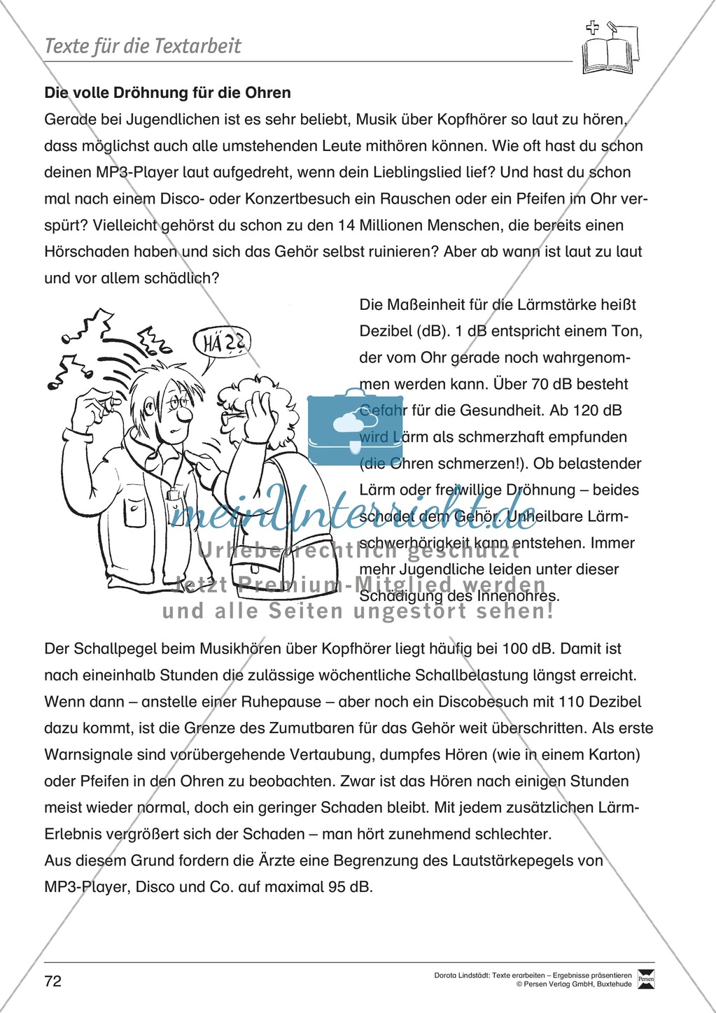 Textbeispiele für die Textarbeit mit Fragen Preview 9
