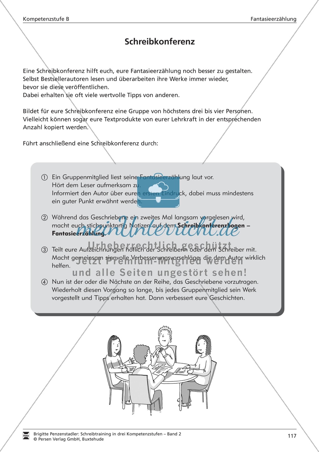 Schreibtraining Fantasieerzählung: Kompetenzstufe B: Arbeitsblätter mit Lösungen Preview 10