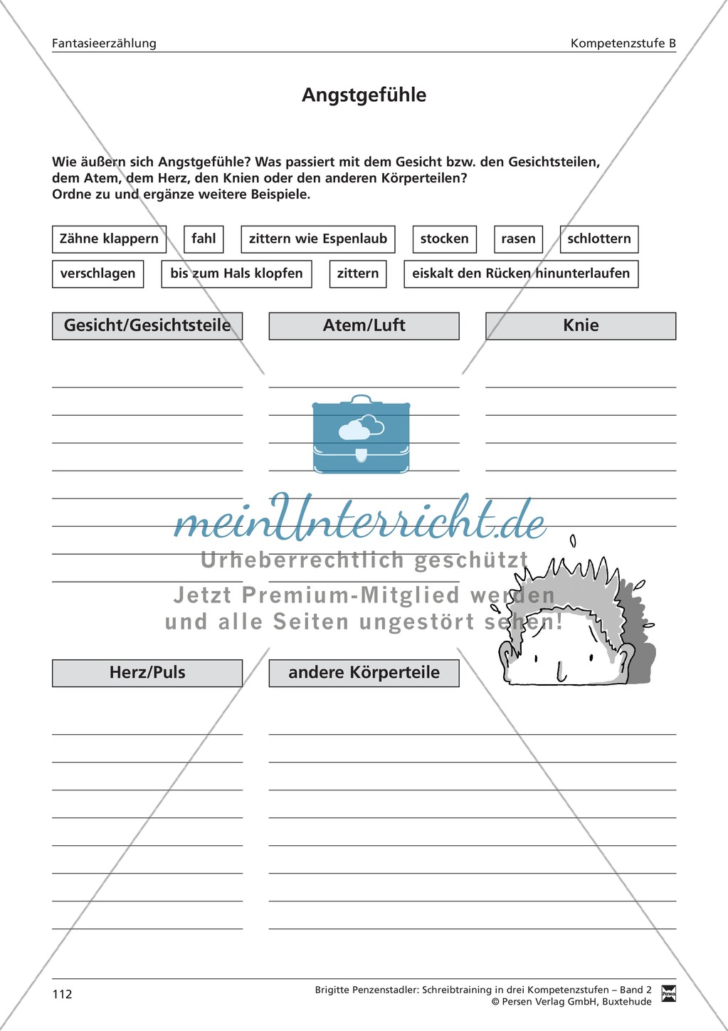 Schreibtraining Fantasieerzählung: Kompetenzstufe B: Arbeitsblätter mit Lösungen Preview 5