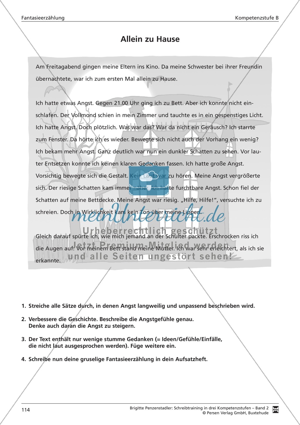 Schreibtraining Fantasieerzählung: Kompetenzstufe B: Arbeitsblätter mit Lösungen Preview 7
