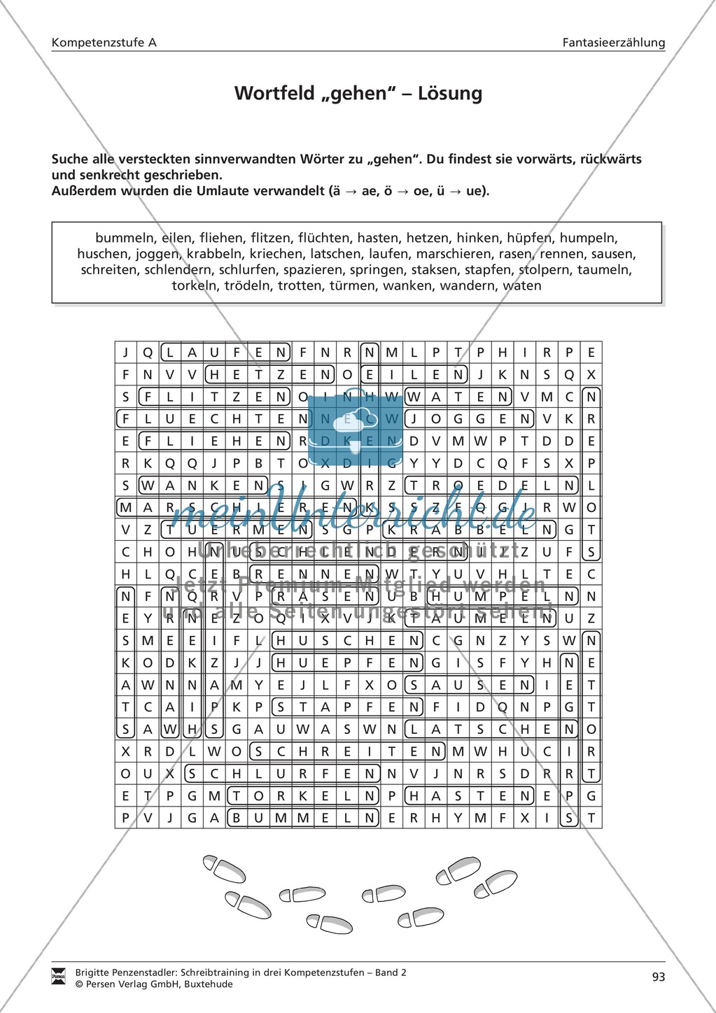 Schreibtraining Fantasieerzählung: Kompetenzstufe A: Arbeitsblätter mit Lösungen Preview 2