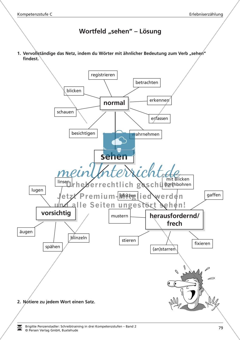 Schreibtraining Erlebniserzählung: Kompetenzstufe C: Arbeitsblätter mit Lösungen Preview 2