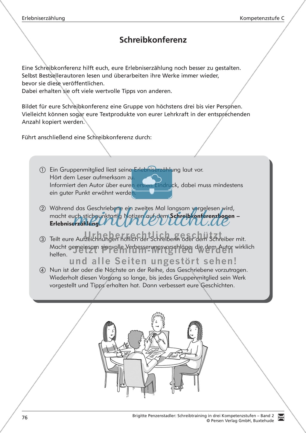 Schreibtraining Erlebniserzählung: Kompetenzstufe B: Arbeitsblätter mit Lösungen Preview 17