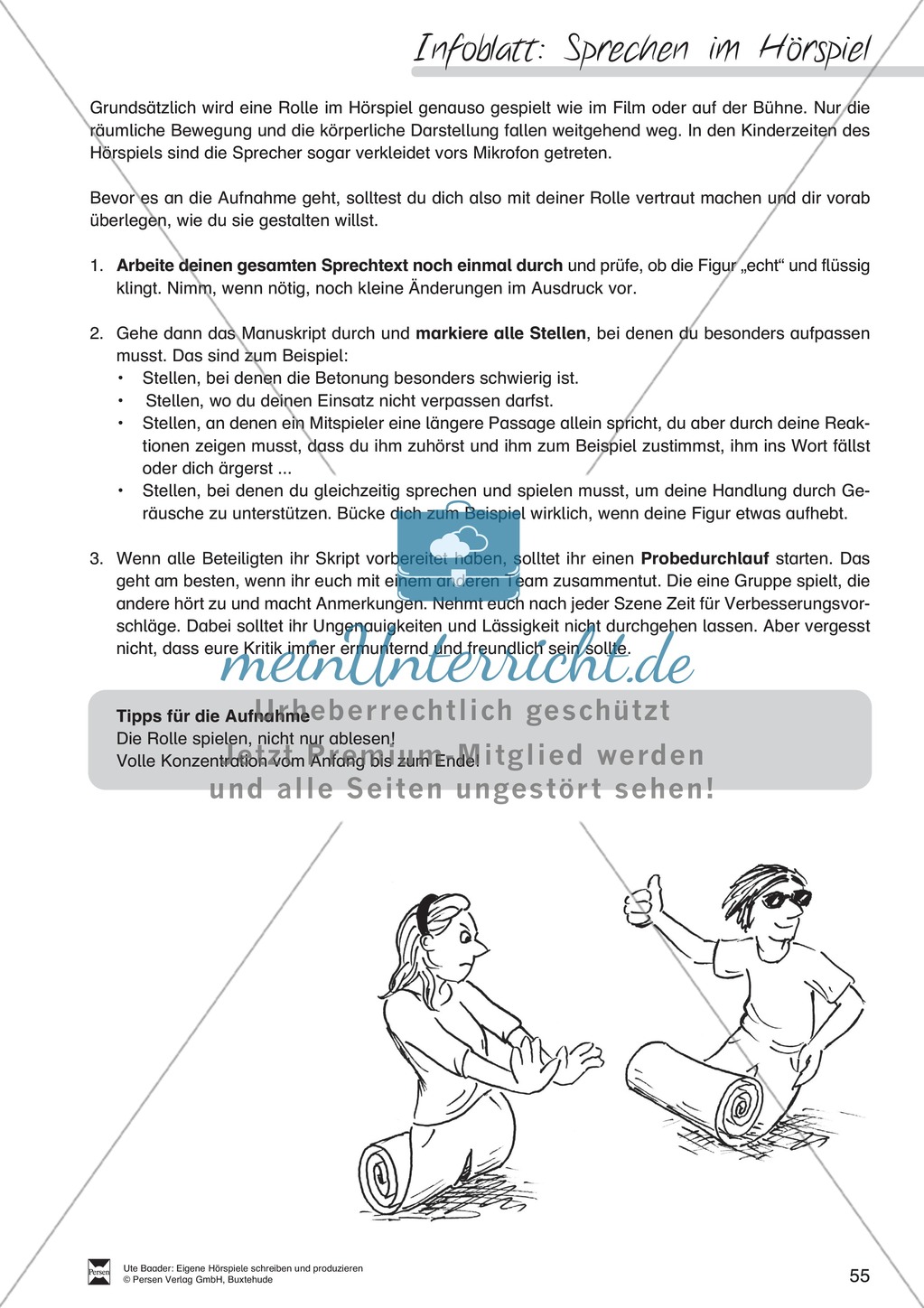Sprechen im Hörspiel: Schülerinfo Preview 1