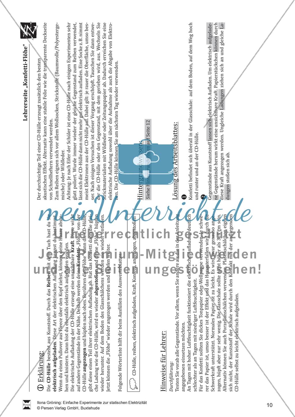 Einfache Experimente zur statischen Elektrizität Preview 11