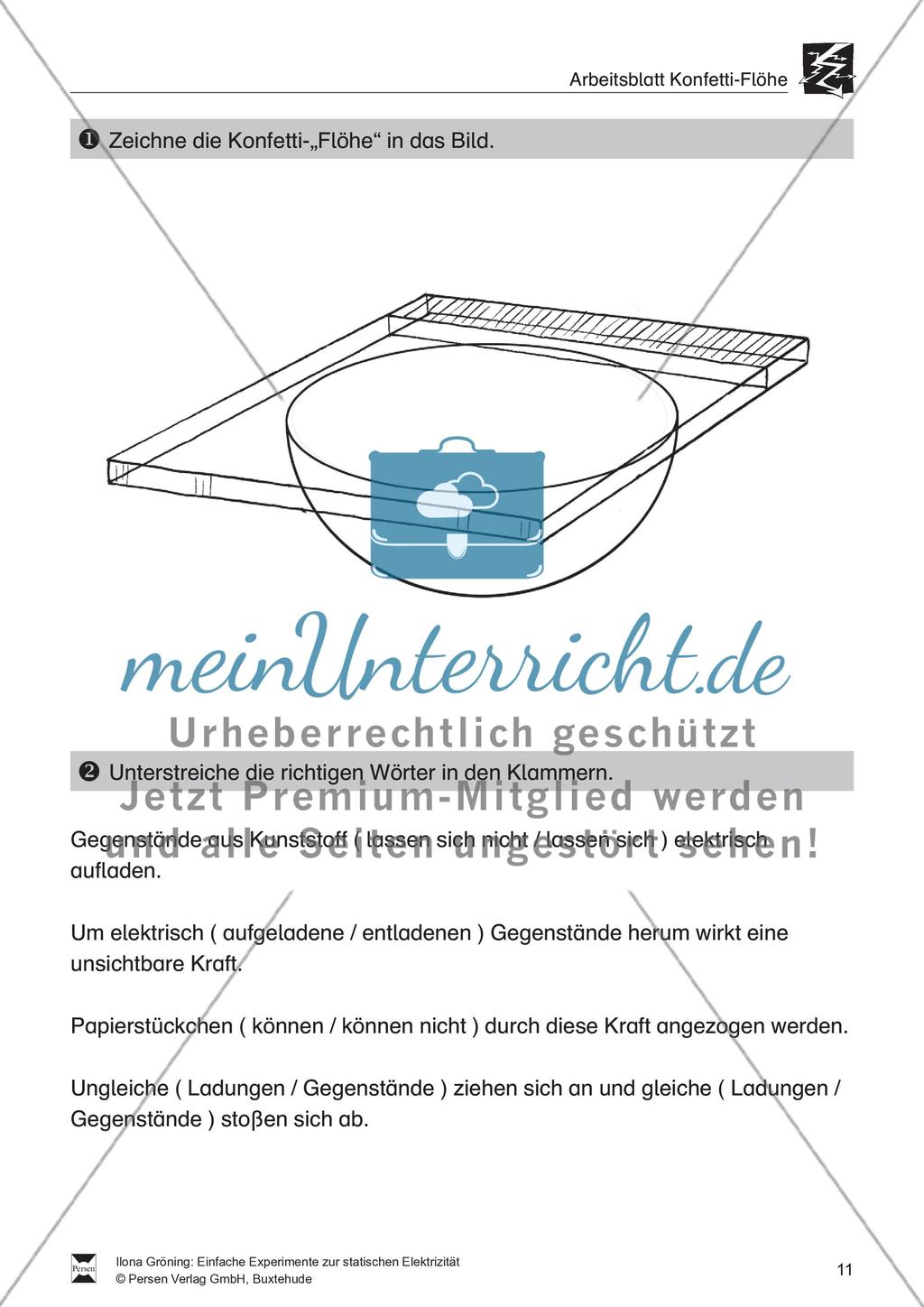 Einfache Experimente zur statischen Elektrizität Preview 12