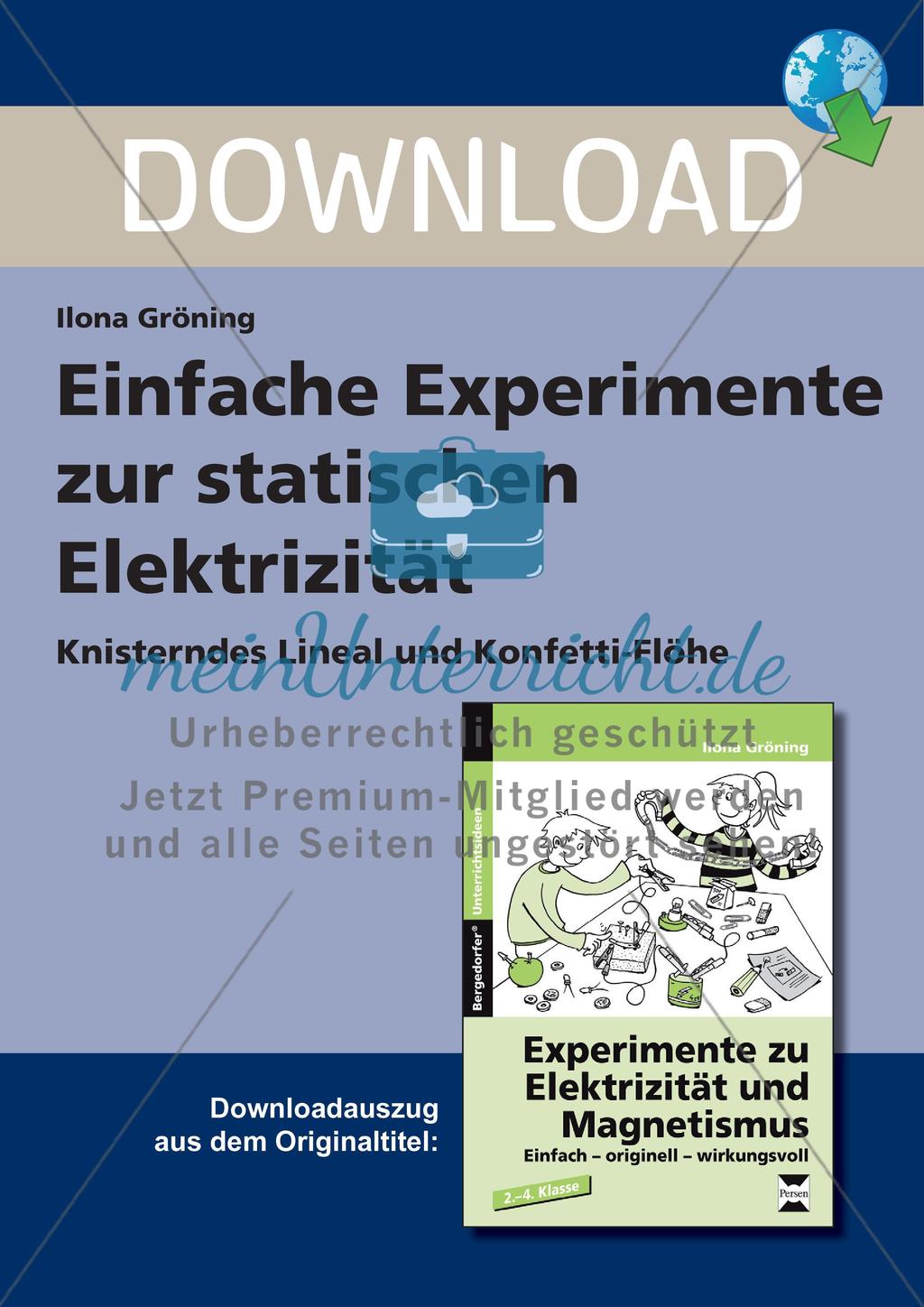 Einfache Experimente zur statischen Elektrizität Preview 1