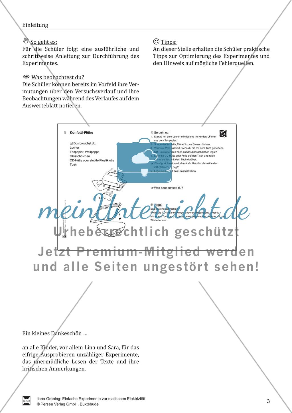 Einfache Experimente zur statischen Elektrizität Preview 4