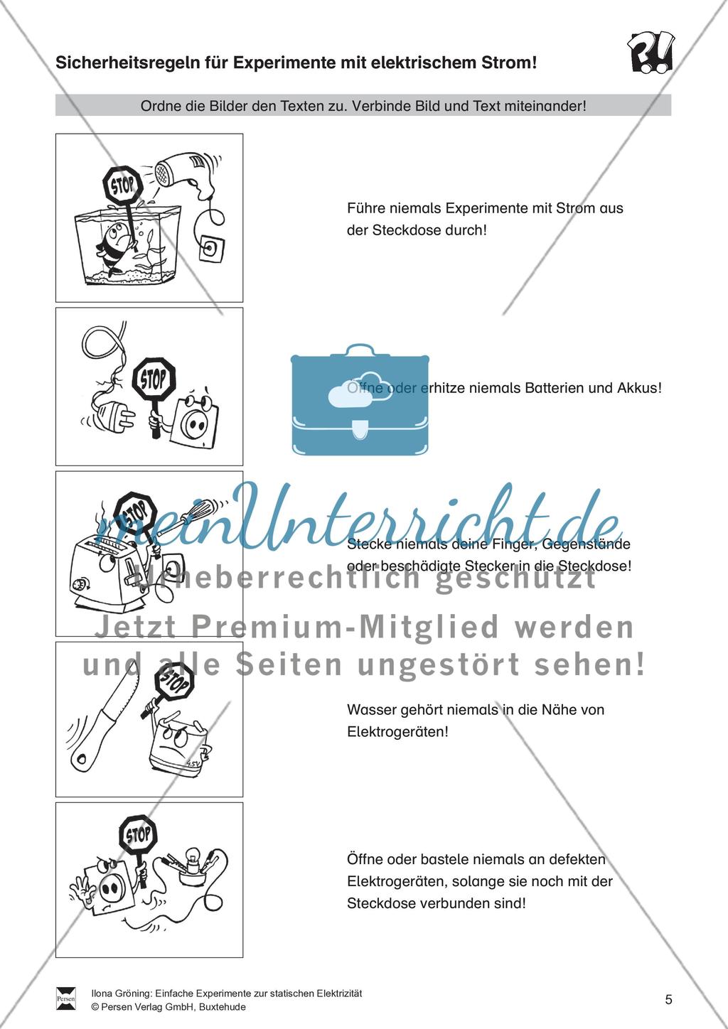 Einfache Experimente zur statischen Elektrizität Preview 6