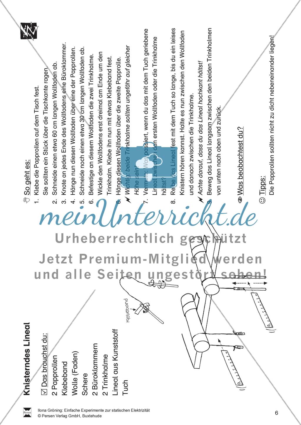 Einfache Experimente zur statischen Elektrizität Preview 7