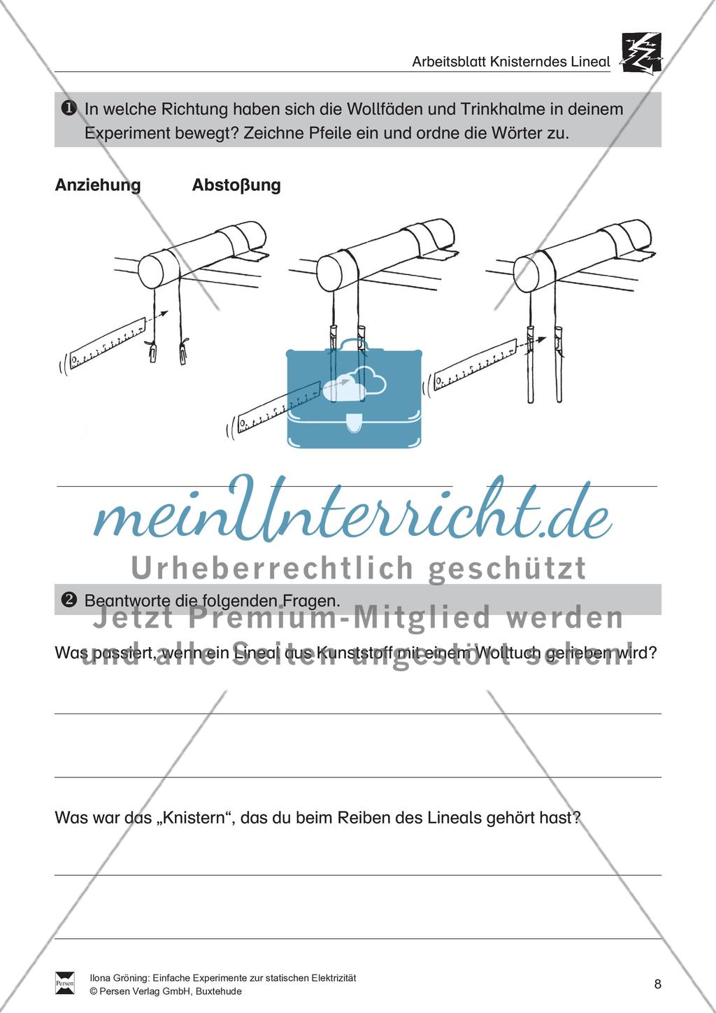 Einfache Experimente zur statischen Elektrizität Preview 9