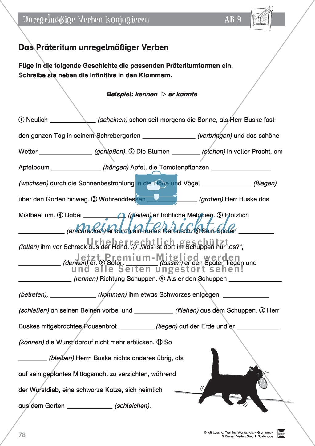 Deutsch als Zweitsprache (DaZ) - Grundfertigkeiten Grammatik: Unregelmäßige Verben konjugieren: