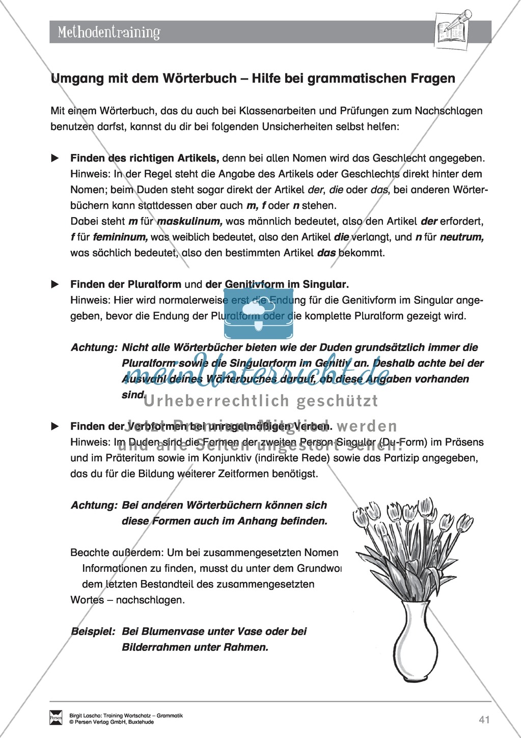 Deutsch als Zweitsprache (DaZ) - Grundfertigkeiten Grammatik:
