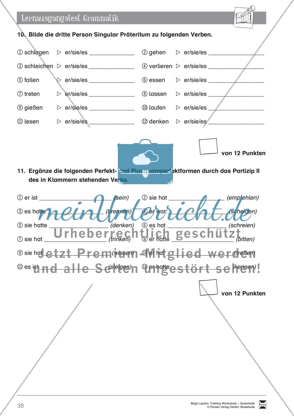 Deutsch als Zweitsprache (DaZ) - Grundfertigkeiten Grammatik: