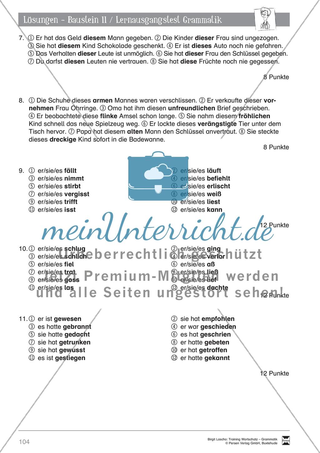 Deutsch als Zweitsprache (DaZ) - Grundfertigkeiten Grammatik: