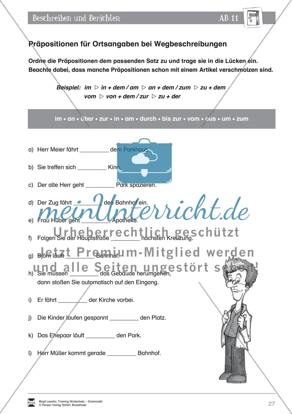 Deutsch als Zweitsprache (DaZ) - Sprachlicher Ausdruck: Beschreiben und Berichten