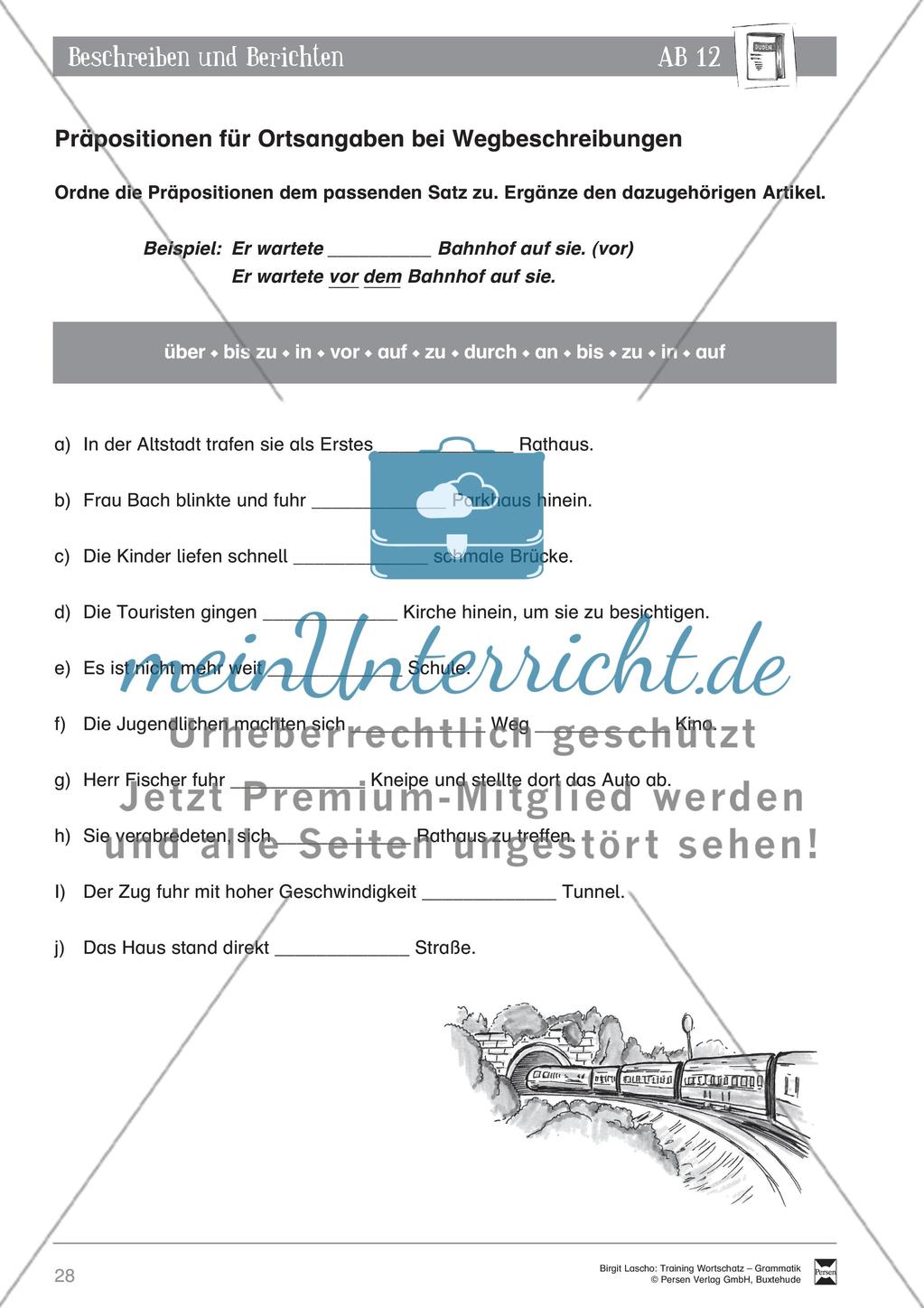 Deutsch als Zweitsprache (DaZ) - Sprachlicher Ausdruck: Beschreiben und Berichten