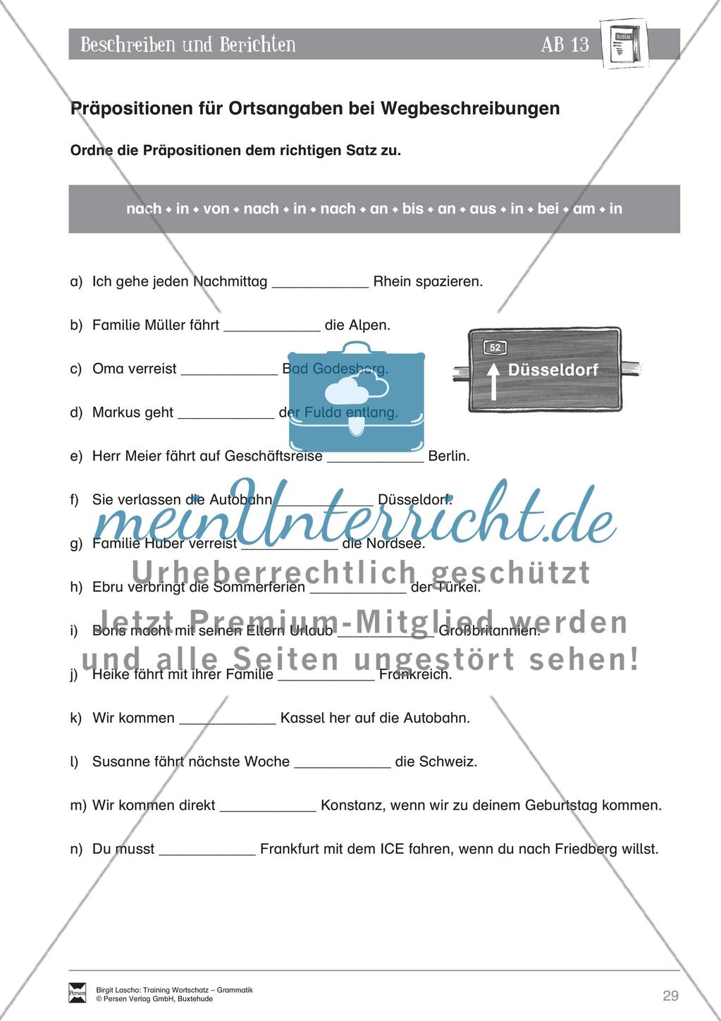 Deutsch als Zweitsprache (DaZ) - Sprachlicher Ausdruck: Beschreiben und Berichten