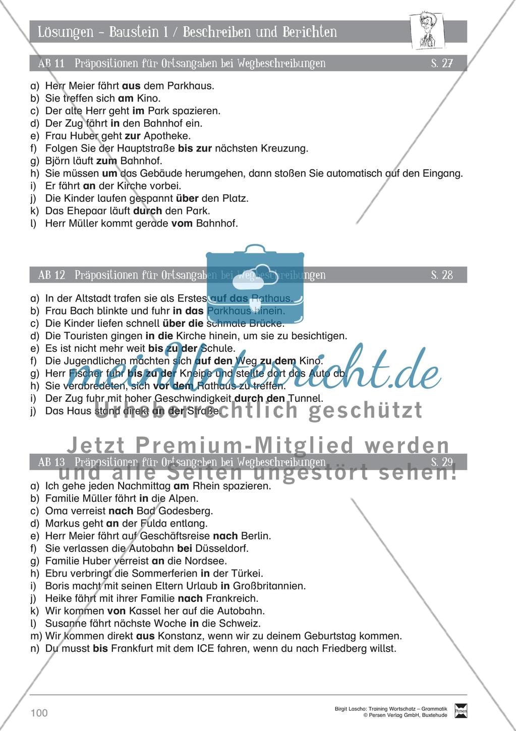 Deutsch als Zweitsprache (DaZ) - Sprachlicher Ausdruck: Beschreiben und Berichten