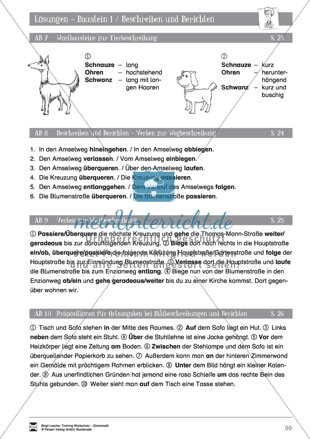 Deutsch als Zweitsprache (DaZ) - Sprachlicher Ausdruck: Beschreiben und Berichten