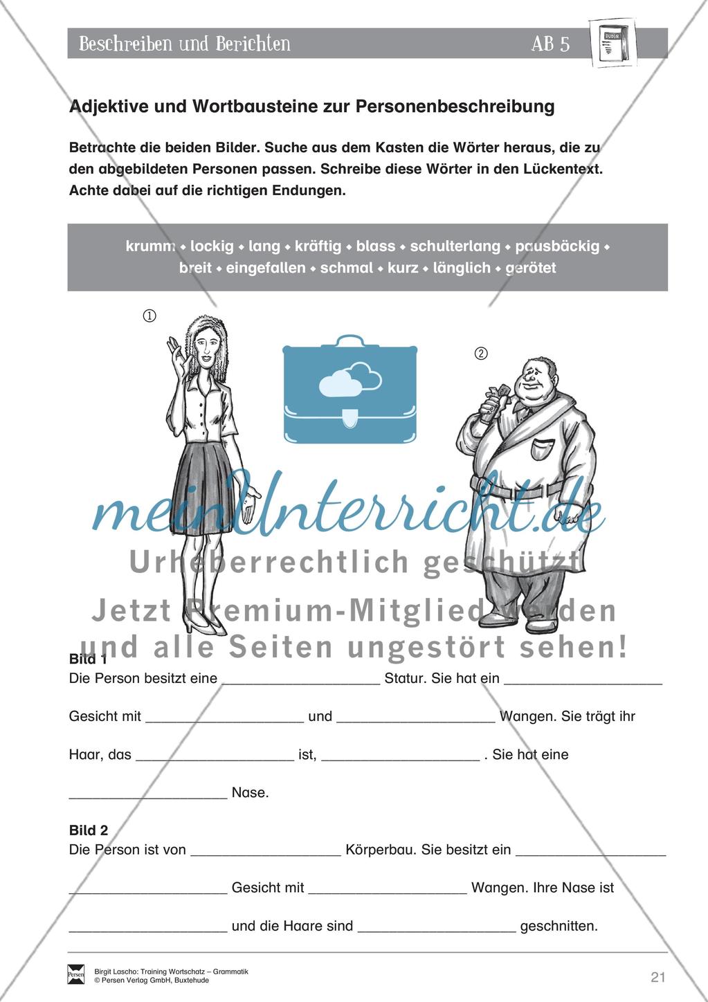 Deutsch als Zweitsprache (DaZ) - Sprachlicher Ausdruck: Beschreiben und Berichten