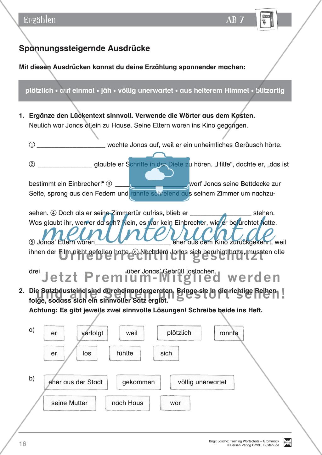 Deutsch als Zweitsprache (DaZ) - Sprachlicher Ausdruck: Erzählen