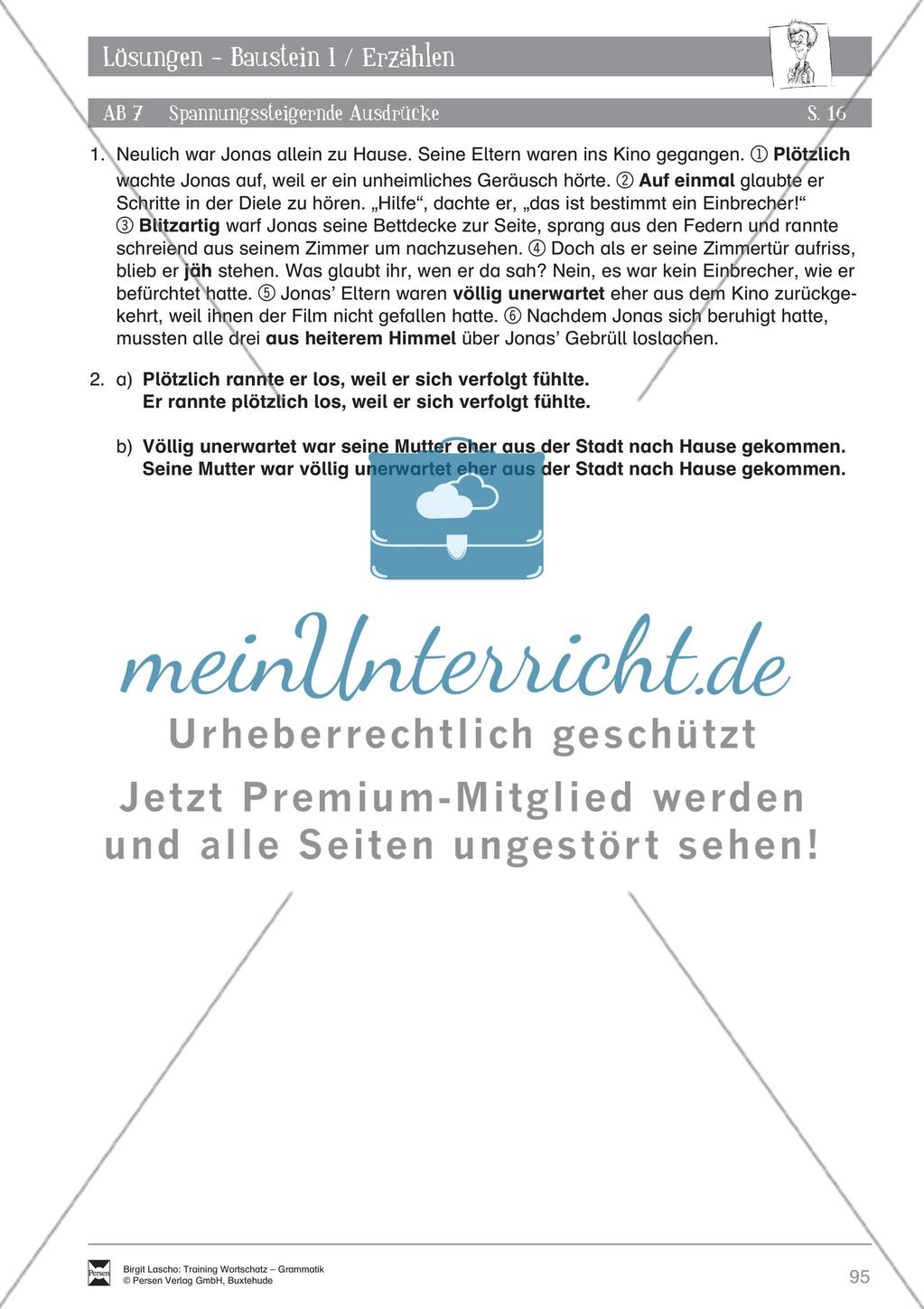 Deutsch als Zweitsprache (DaZ) - Sprachlicher Ausdruck: Erzählen