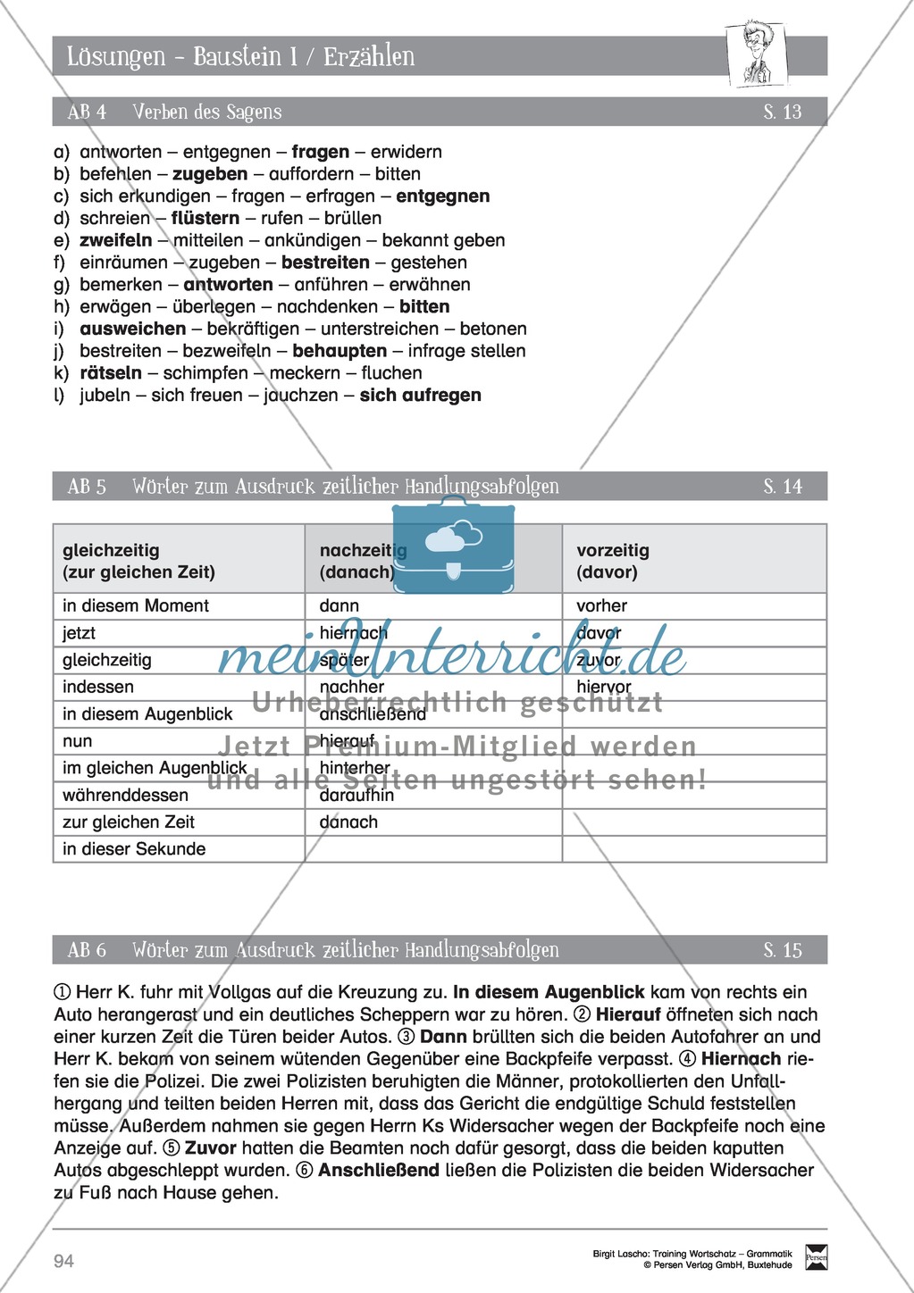 Deutsch als Zweitsprache (DaZ) - Sprachlicher Ausdruck: Erzählen