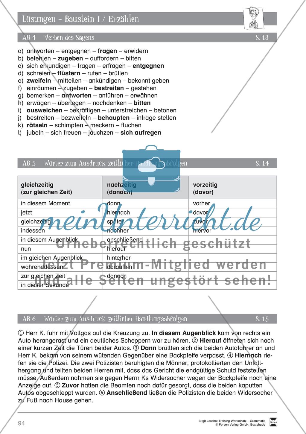 Deutsch als Zweitsprache (DaZ) - Sprachlicher Ausdruck: Erzählen