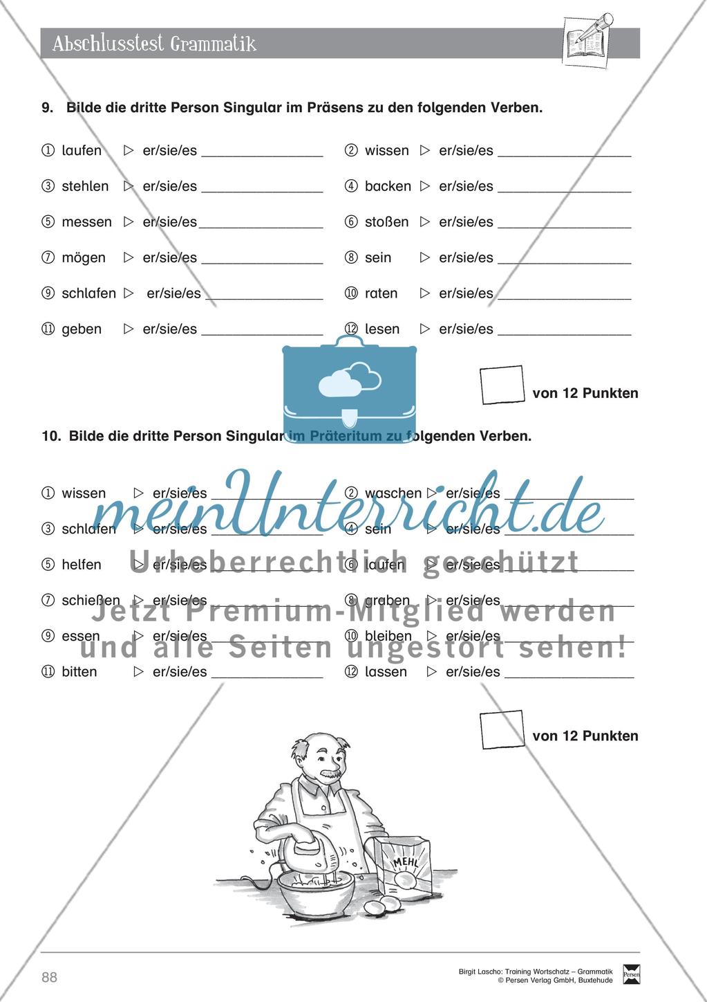 Deutsch als Zweitsprache (DaZ) - Grundfertigkeiten Grammatik: