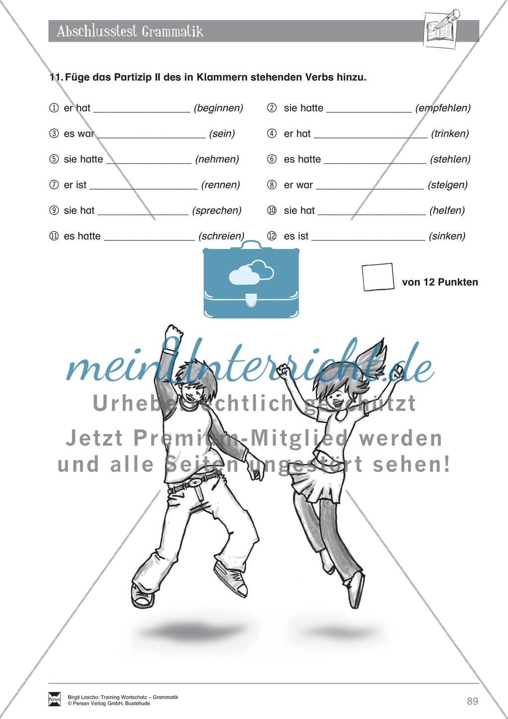 Deutsch als Zweitsprache (DaZ) - Grundfertigkeiten Grammatik: