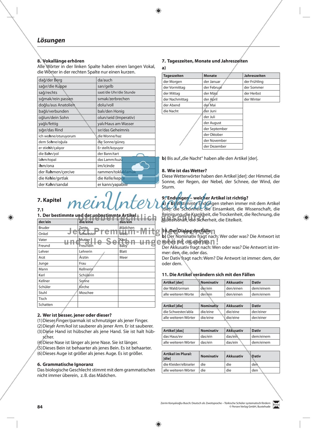 Der Artikel: Lehrerinformationen, Arbeitsblätter und Lösungen Preview 12