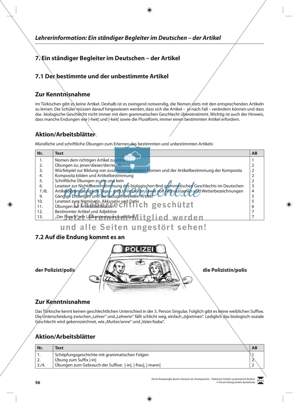 Der Artikel: Lehrerinformationen, Arbeitsblätter und Lösungen Preview 1