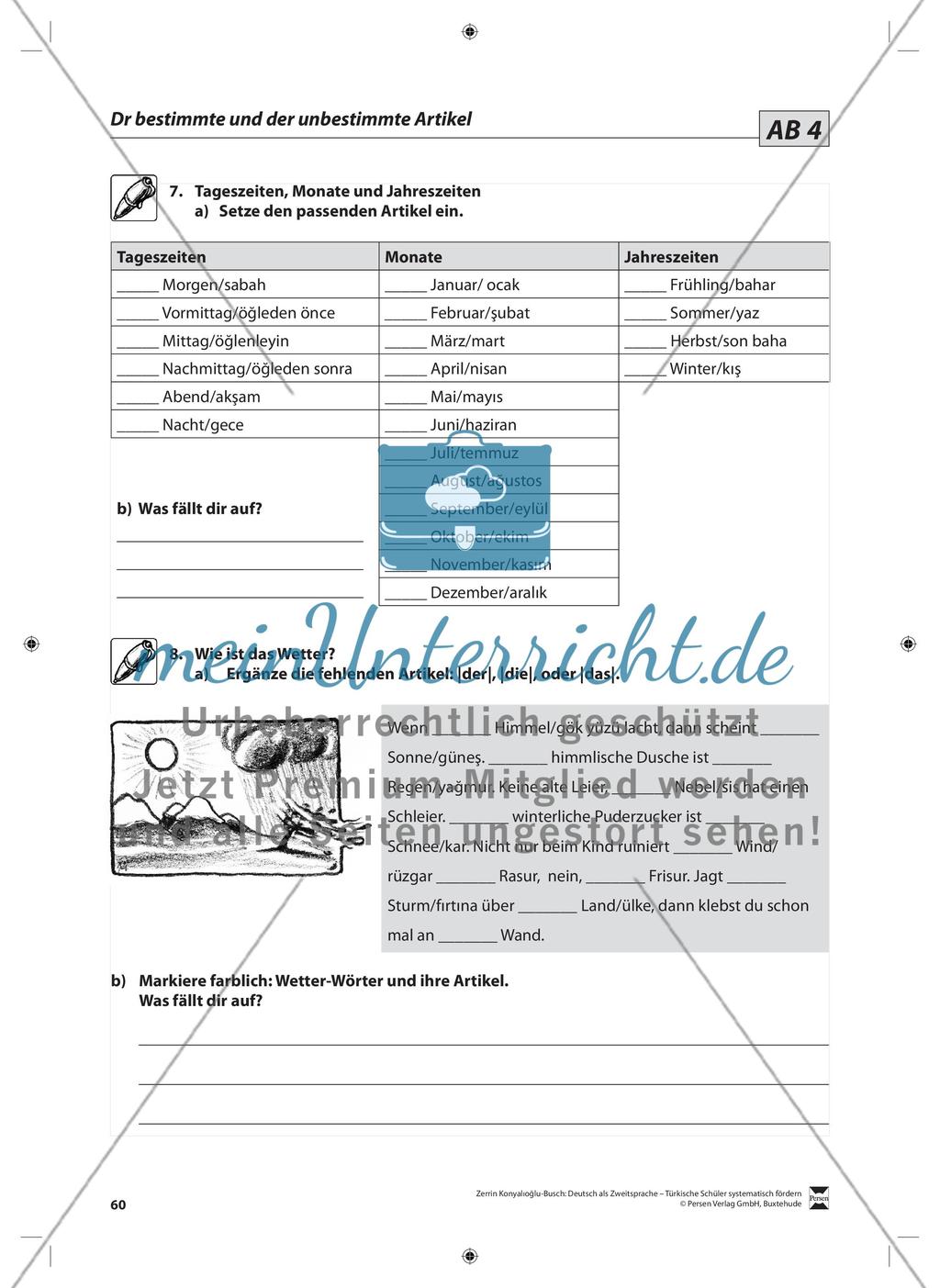 Der Artikel: Lehrerinformationen, Arbeitsblätter und Lösungen Preview 5