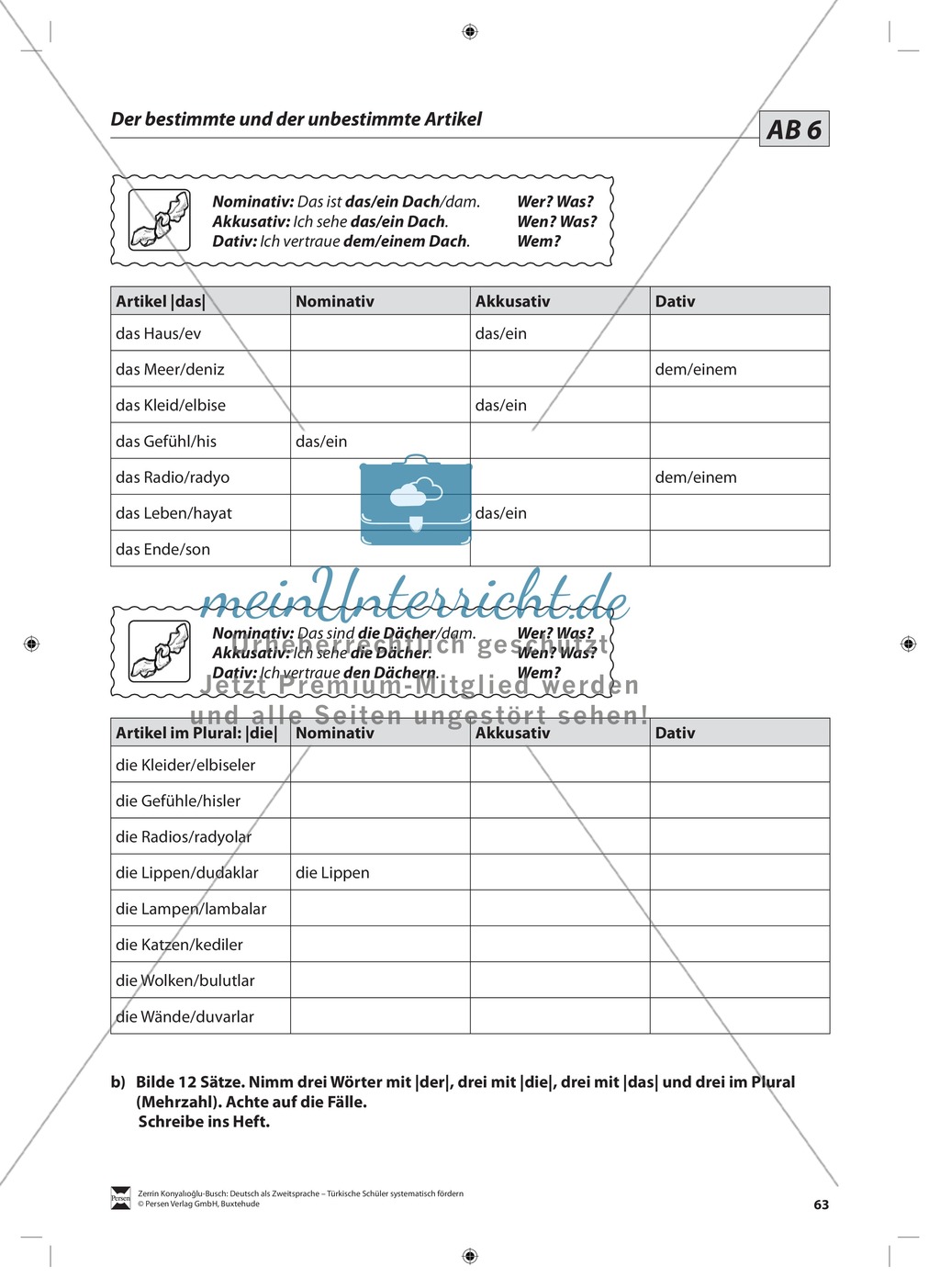 Der Artikel: Lehrerinformationen, Arbeitsblätter und Lösungen Preview 8