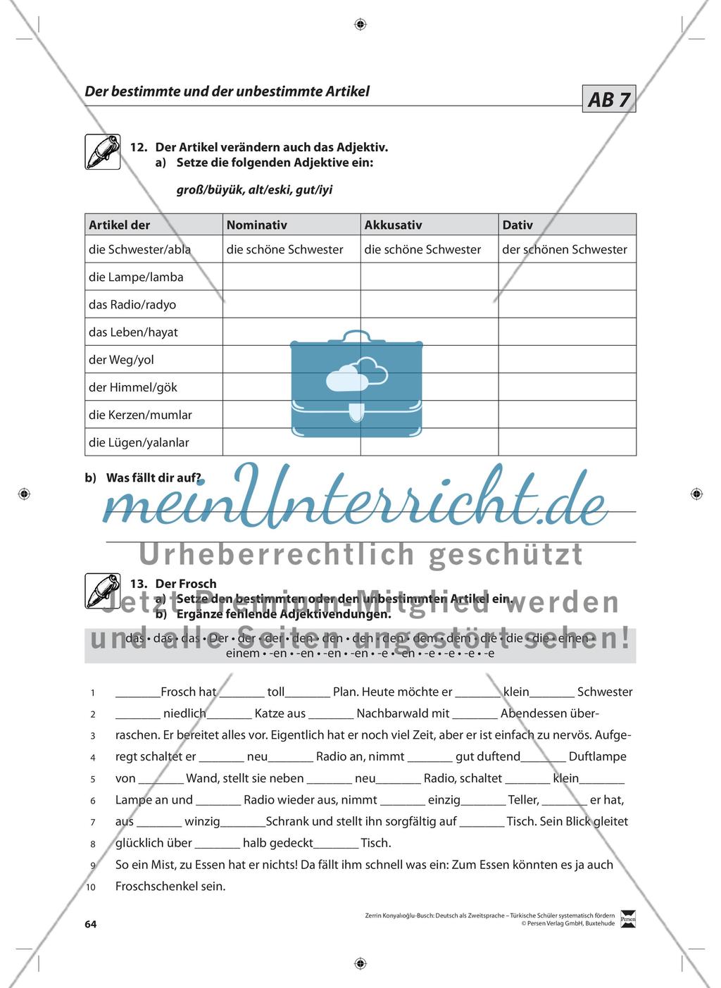 Der Artikel: Lehrerinformationen, Arbeitsblätter und Lösungen Preview 9