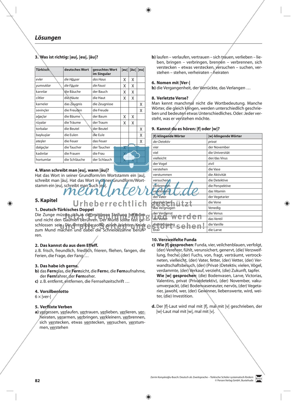 Unterscheidung von