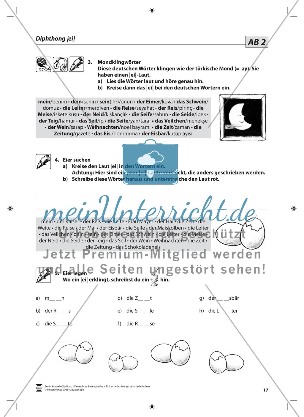 Der Diphthong: Lehrerinformationen, Arbeitsblätter und Lösungen Preview 4