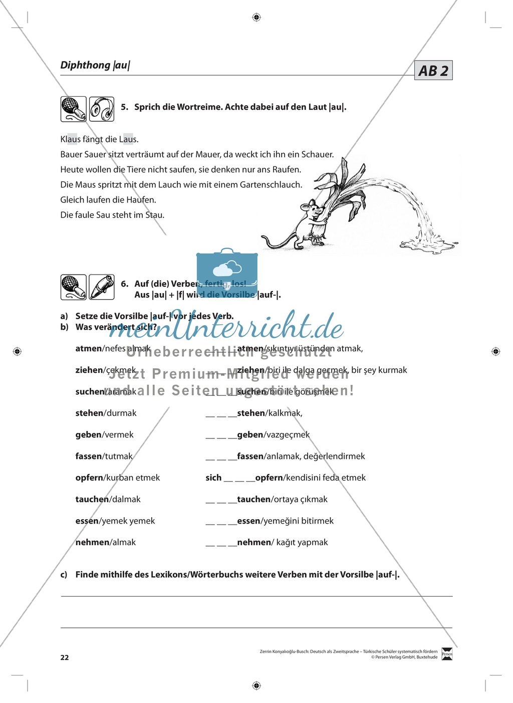Der Diphthong: Lehrerinformationen, Arbeitsblätter und Lösungen Preview 9
