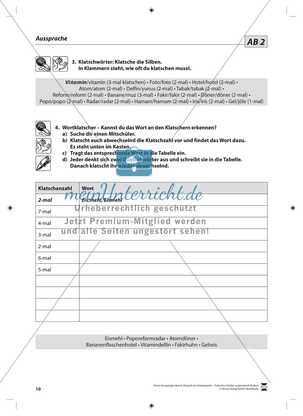 Richtige Aussprache: Lehrerinformationen, Arbeitsblätter und Lösungen Preview 3