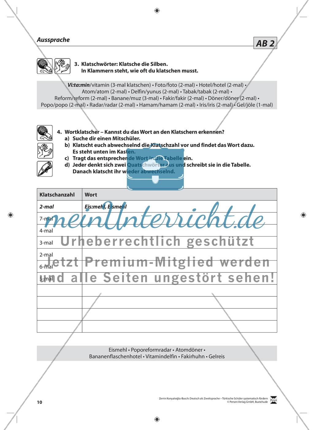 Richtige Aussprache: Lehrerinformationen, Arbeitsblätter und Lösungen Preview 3