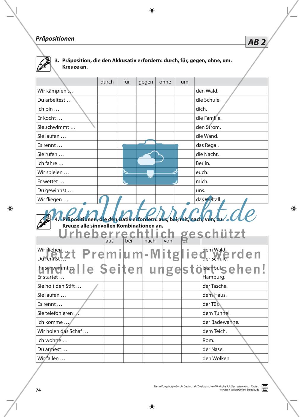 Präpositionen: Lehrerinformationen, Arbeitsblätter und Lösungen Preview 3