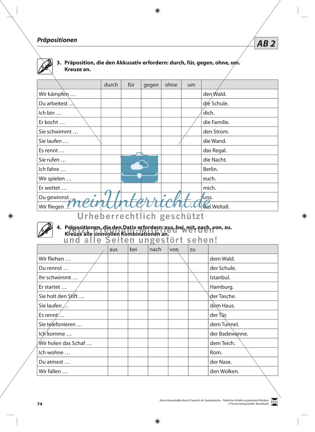Präpositionen: Lehrerinformationen, Arbeitsblätter und Lösungen Preview 3