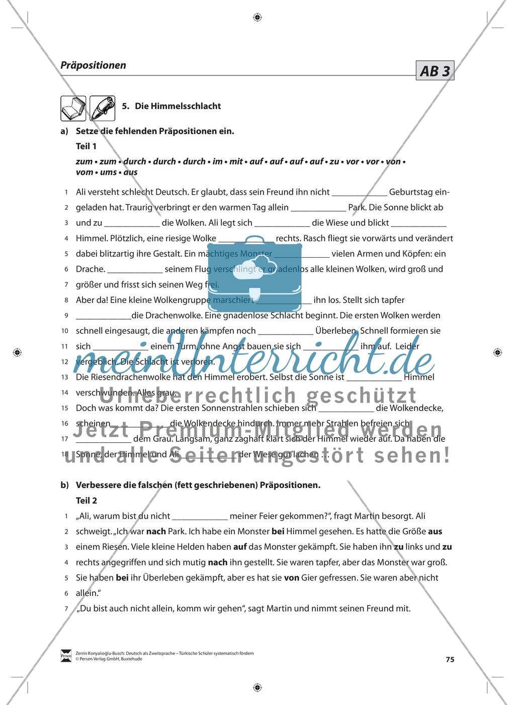 Präpositionen: Lehrerinformationen, Arbeitsblätter und Lösungen Preview 4