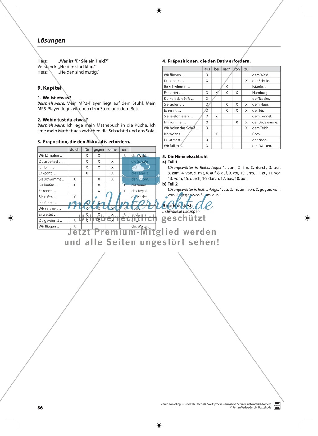 Präpositionen: Lehrerinformationen, Arbeitsblätter und Lösungen Preview 5