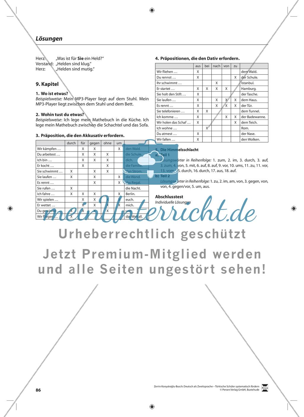 Präpositionen: Lehrerinformationen, Arbeitsblätter und Lösungen Preview 5