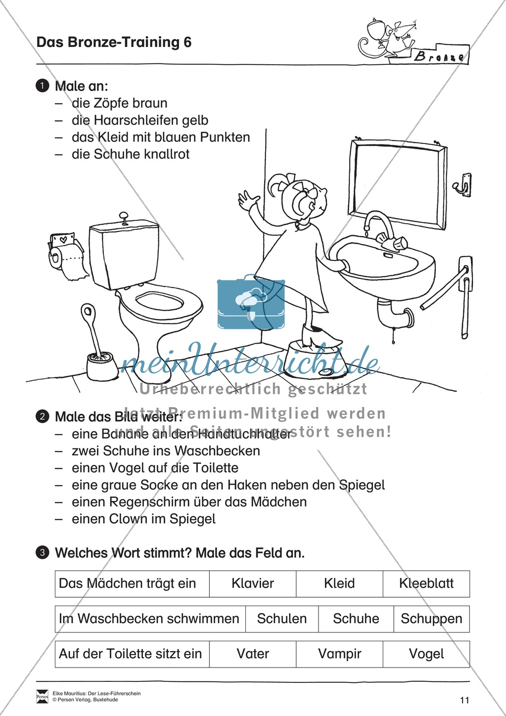 Leseführerschein Bronze: Training Preview 6